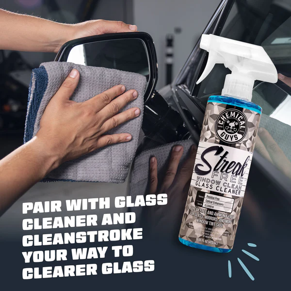 CleanStroke Dual-Sided Microfiber Glass Towel 2-Pack - Dynamic Auto LLC