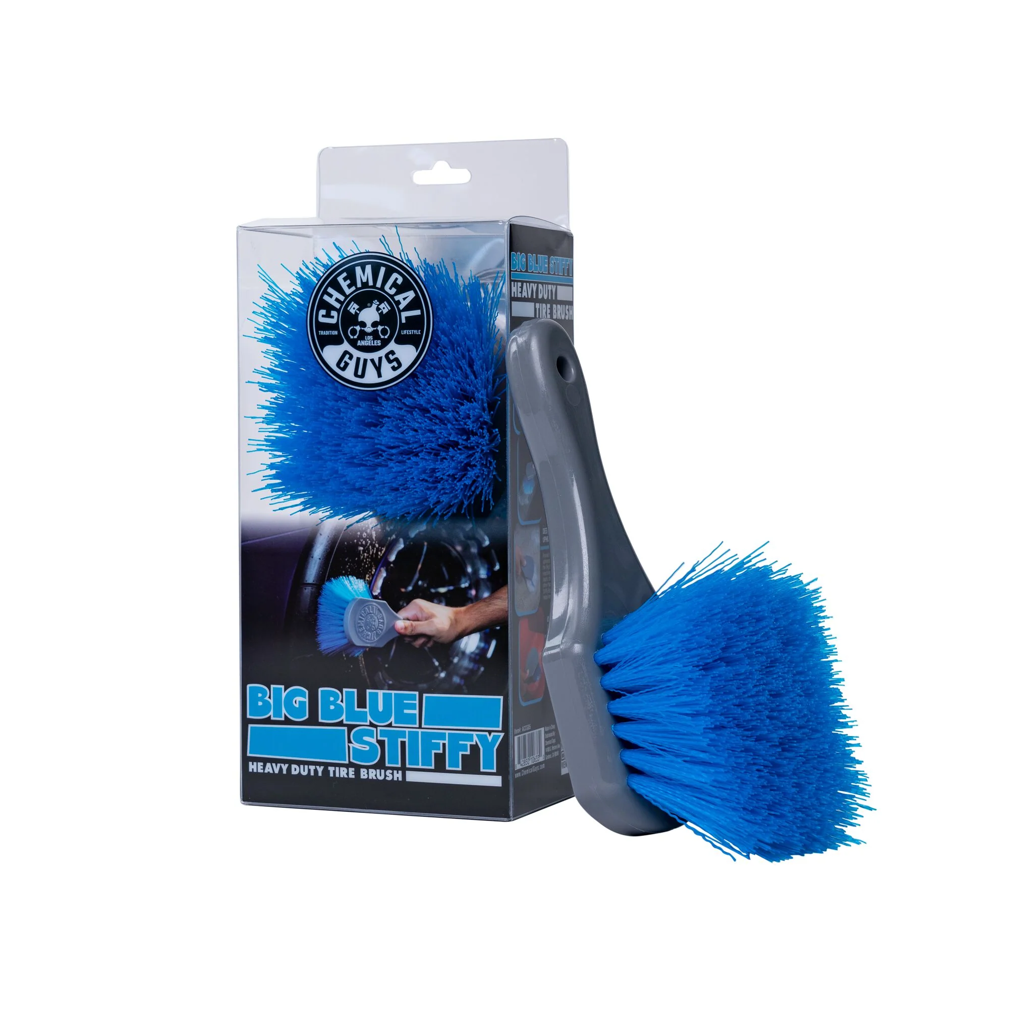 Big Blue Stiffy Heavy Duty Tire Brush - Dynamic Auto LLC