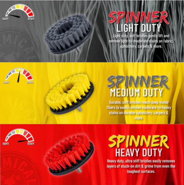Chemical Guys Spinner Multi-Surface Drill Brush Heavy Duty - Dynamic Auto LLC