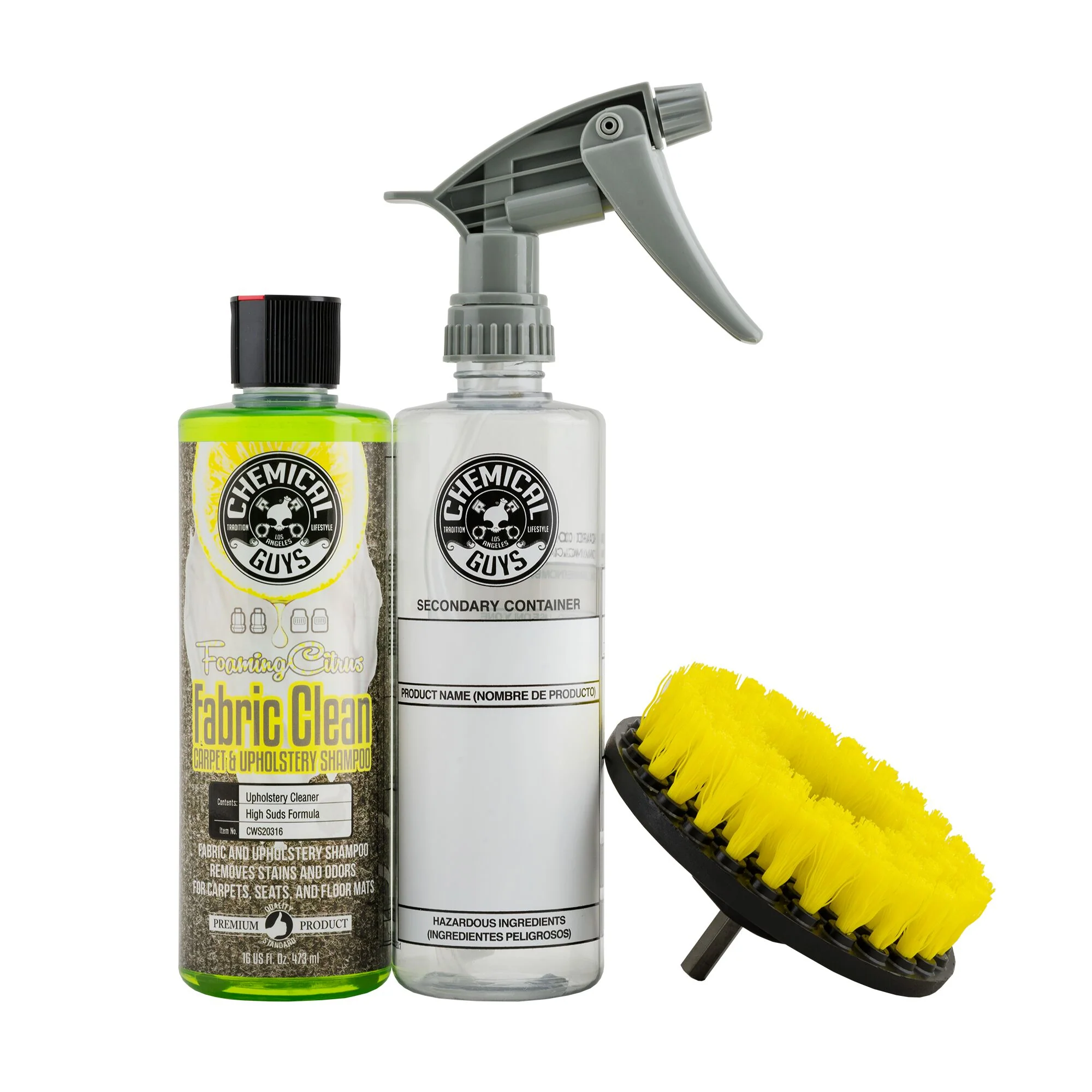 Fabric Cleaning Drill Brush Kit - Dynamic Auto LLC