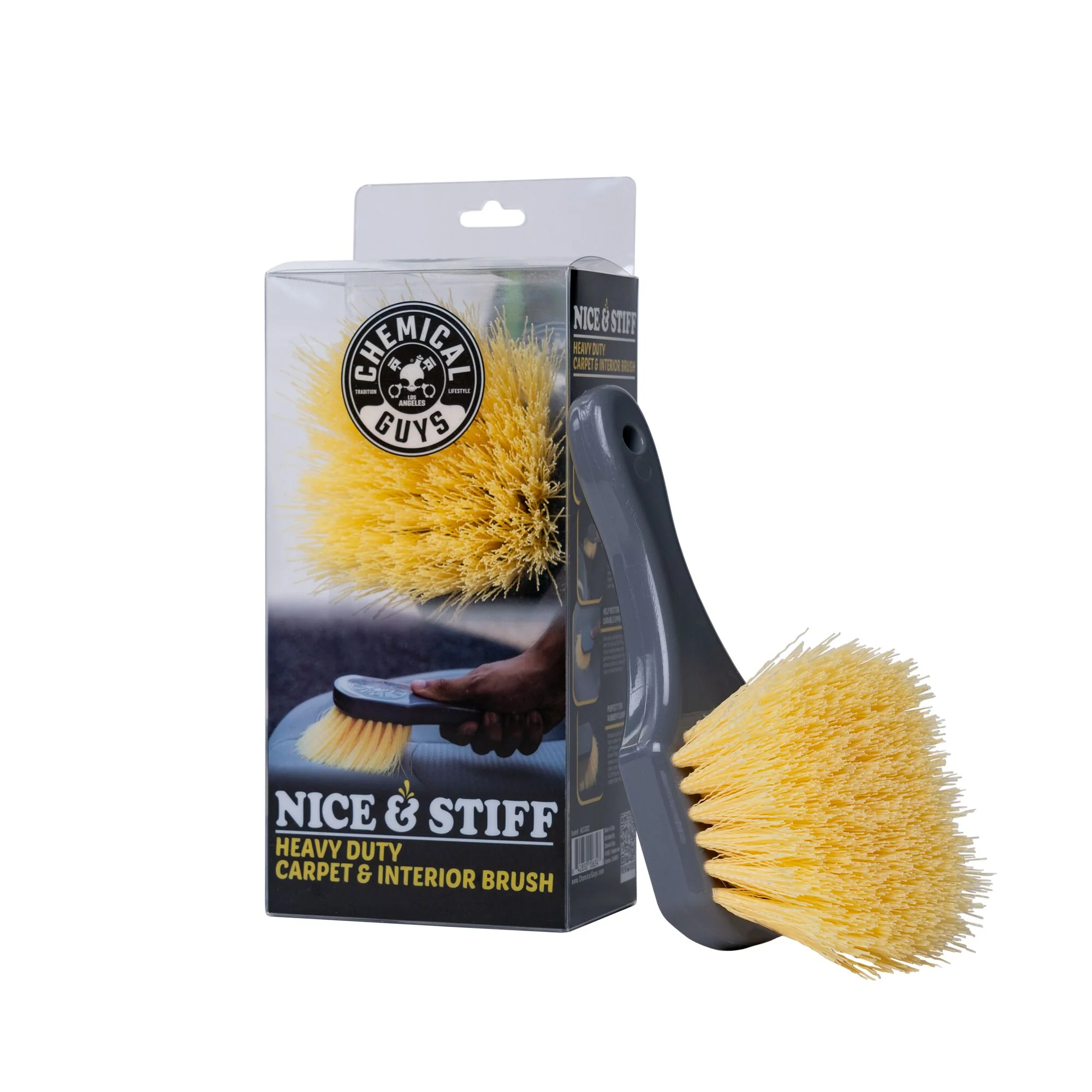 Nice & Stiff Heavy Duty Carpet & Interior Brush - Dynamic Auto LLC