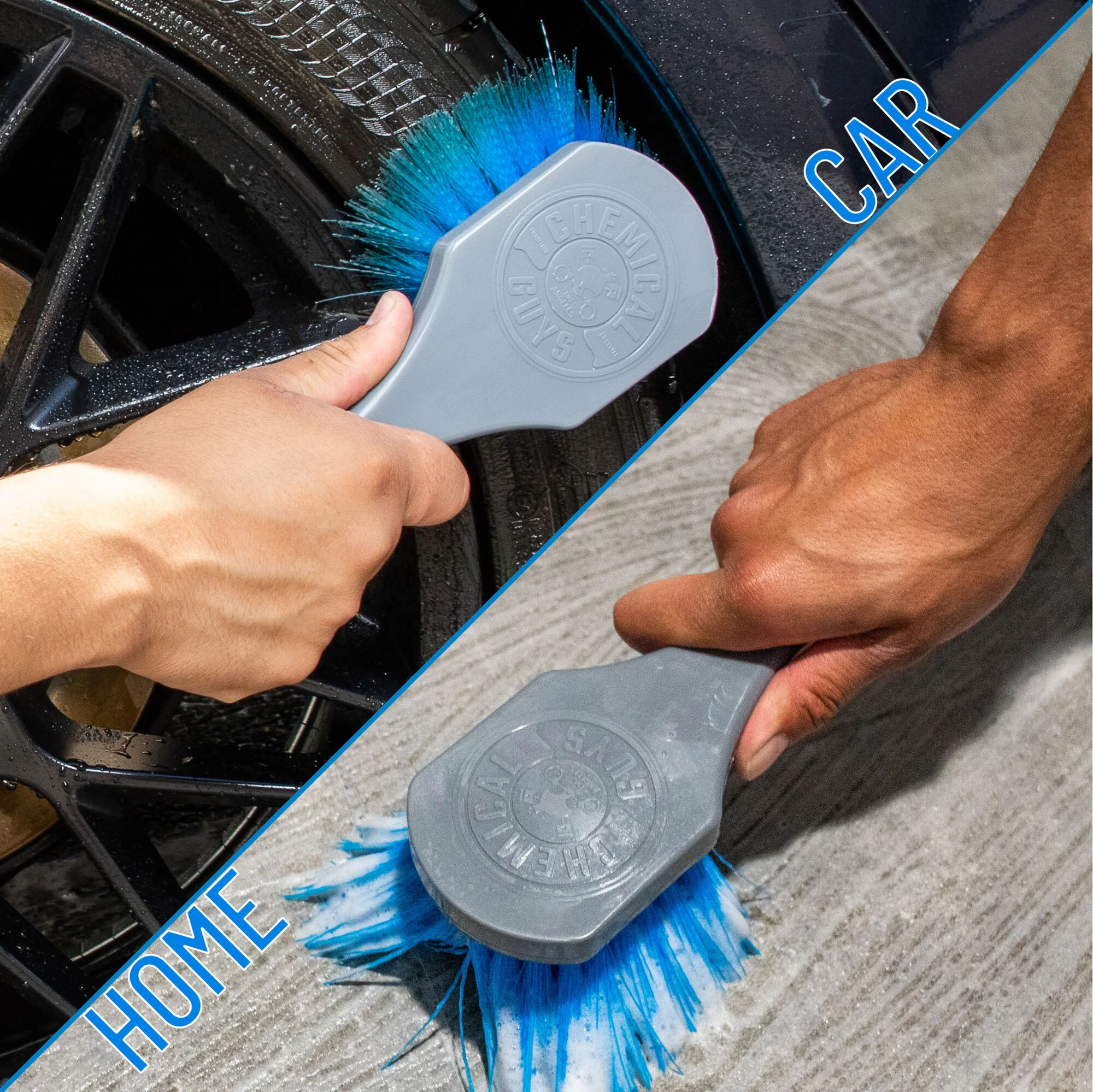 Big Blue Stiffy Heavy Duty Tire Brush - Dynamic Auto LLC