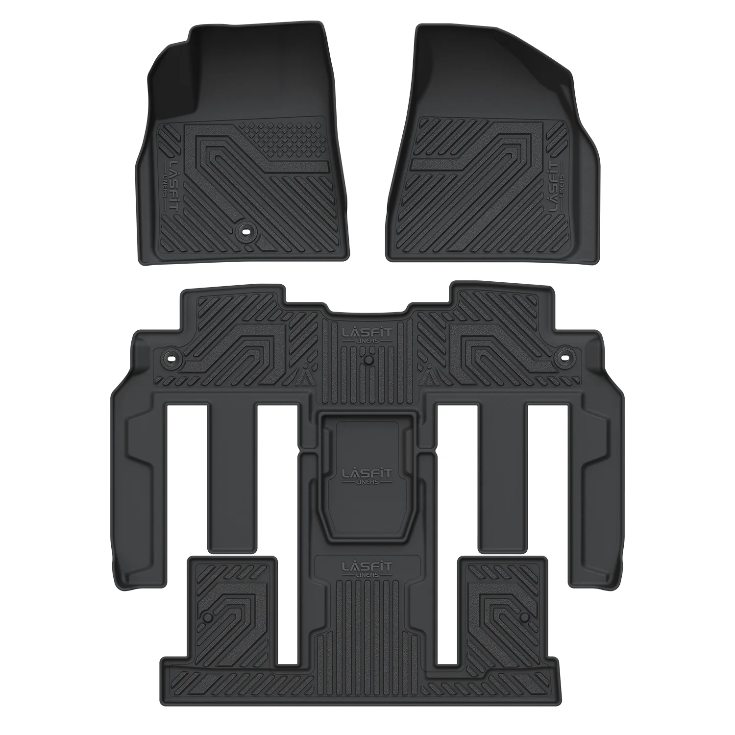Fit for 2017 GMC Acadia Limited Floor Mats, Fit 2nd Row Bucket Seating Only - Dynamic Auto LLC