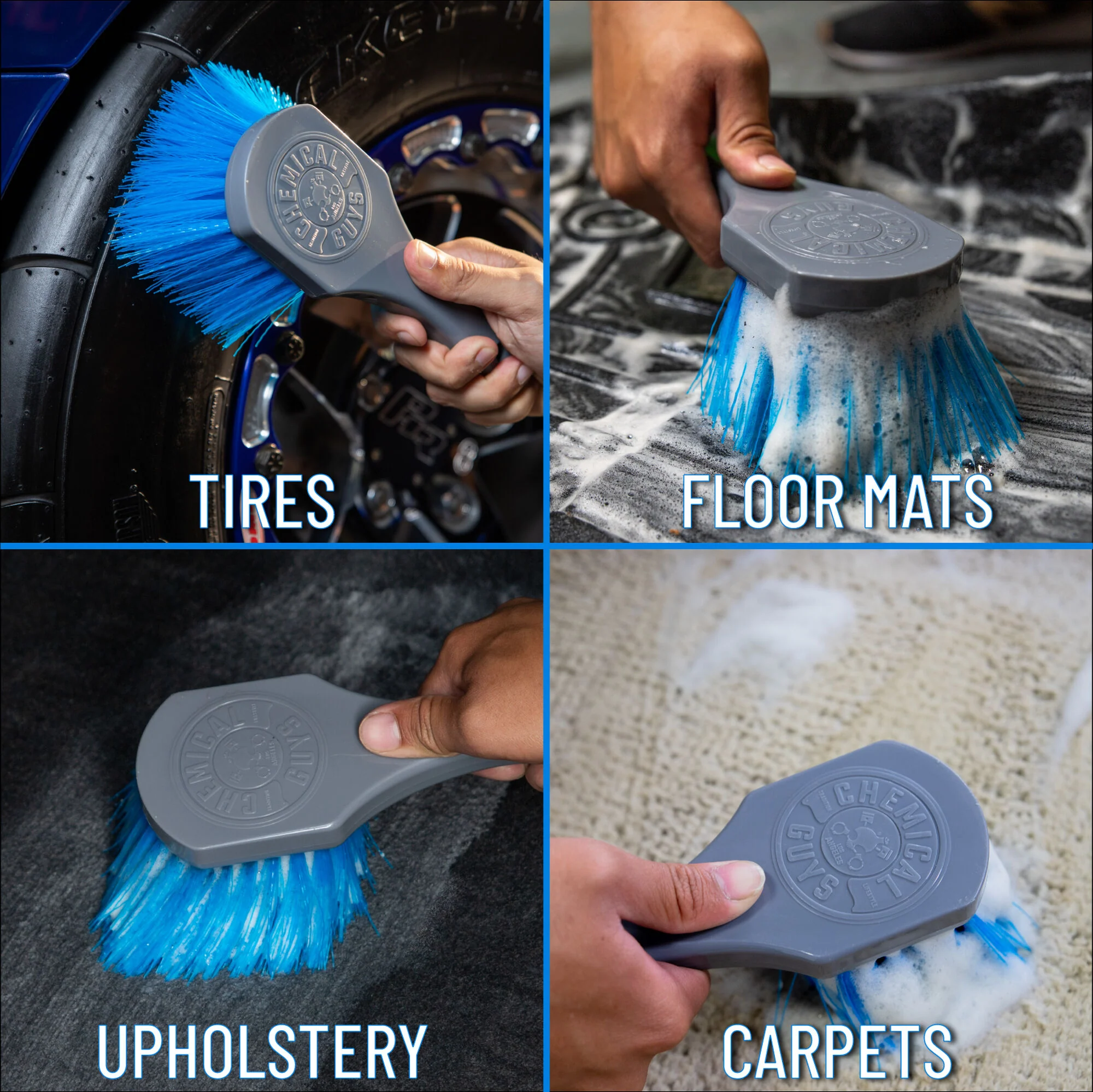 Big Blue Stiffy Heavy Duty Tire Brush - Dynamic Auto LLC