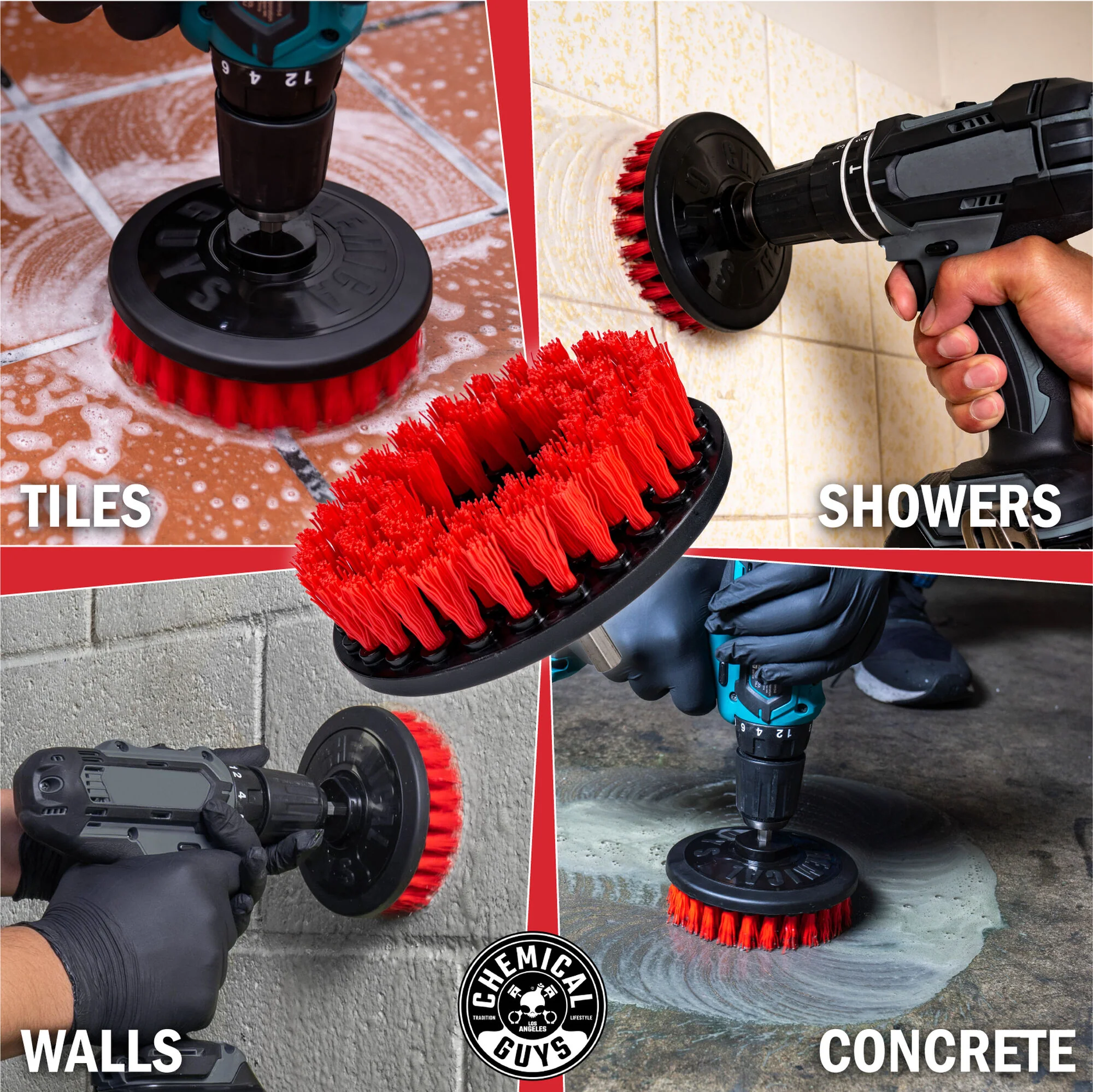 Chemical Guys Spinner Multi-Surface Drill Brush Heavy Duty - Dynamic Auto LLC