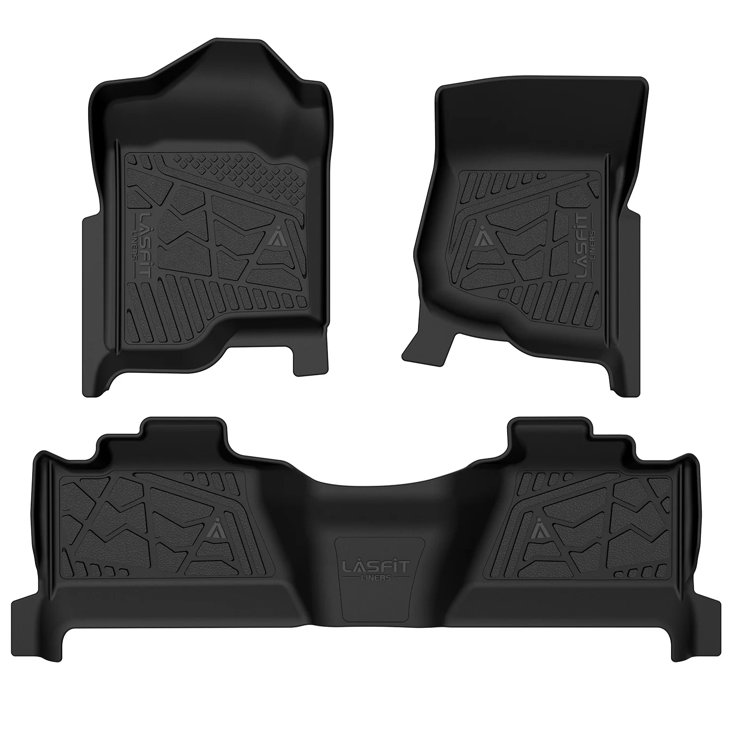 Fit for 2007-2013 GMC Sierra 1500 Crew Cab Floor Mats, Fit Bucket Seat & Gas Only - Dynamic Auto LLC