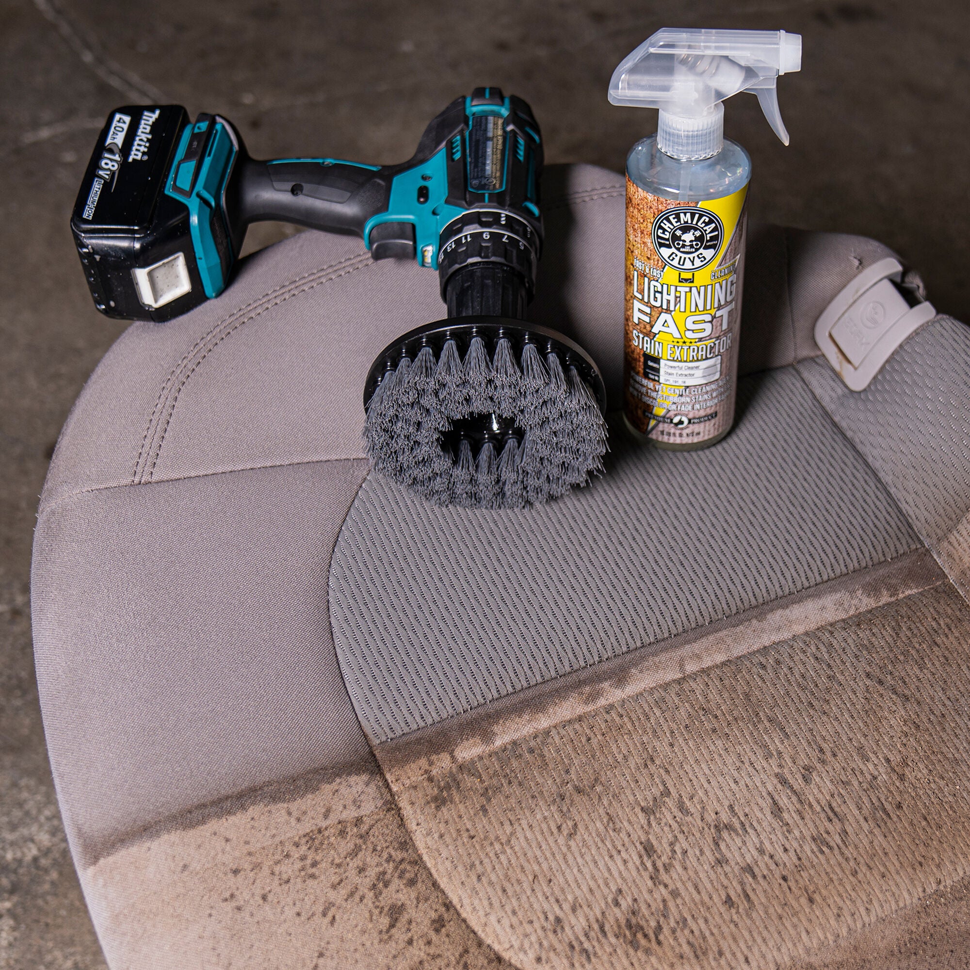 Chemical Guys Spinner Multi-Surface Drill Brush, Light Duty - Dynamic Auto LLC