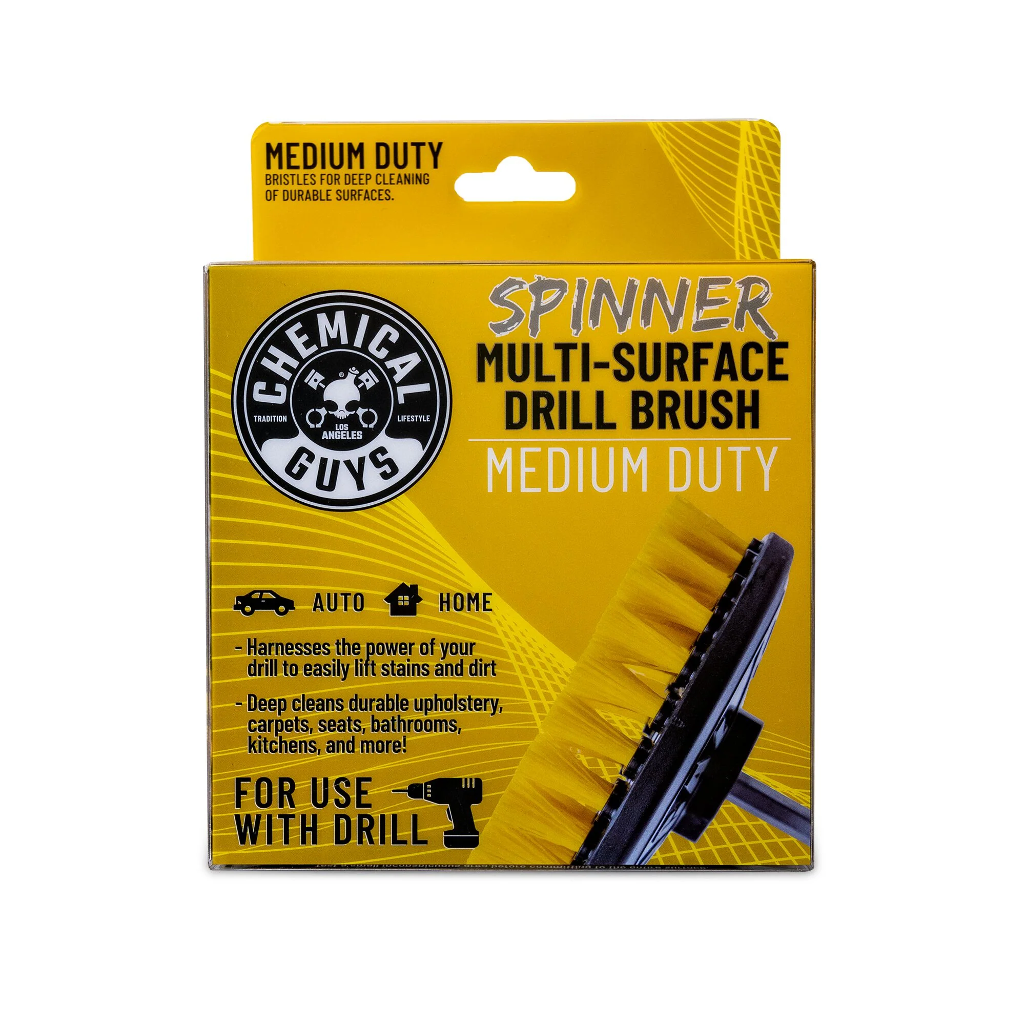 Chemical Guys Spinner Carpet Drill Brush, Medium Duty - Dynamic Auto LLC