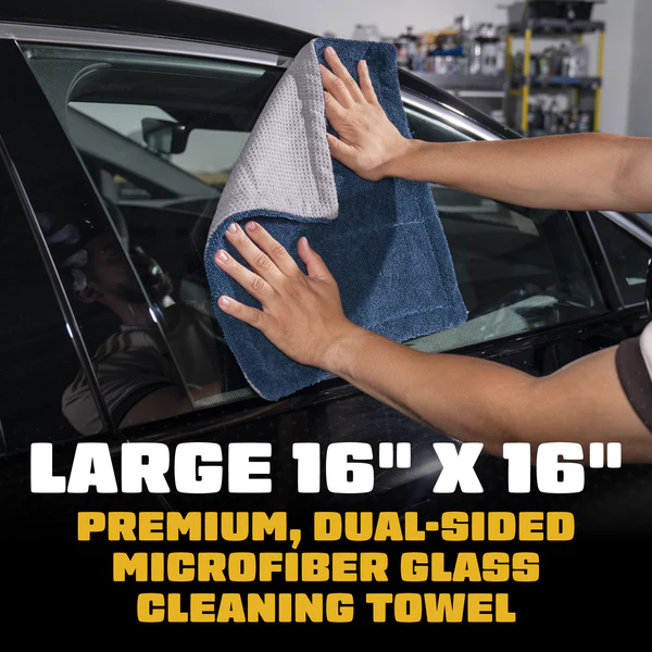 CleanStroke Dual-Sided Microfiber Glass Towel 2-Pack - Dynamic Auto LLC