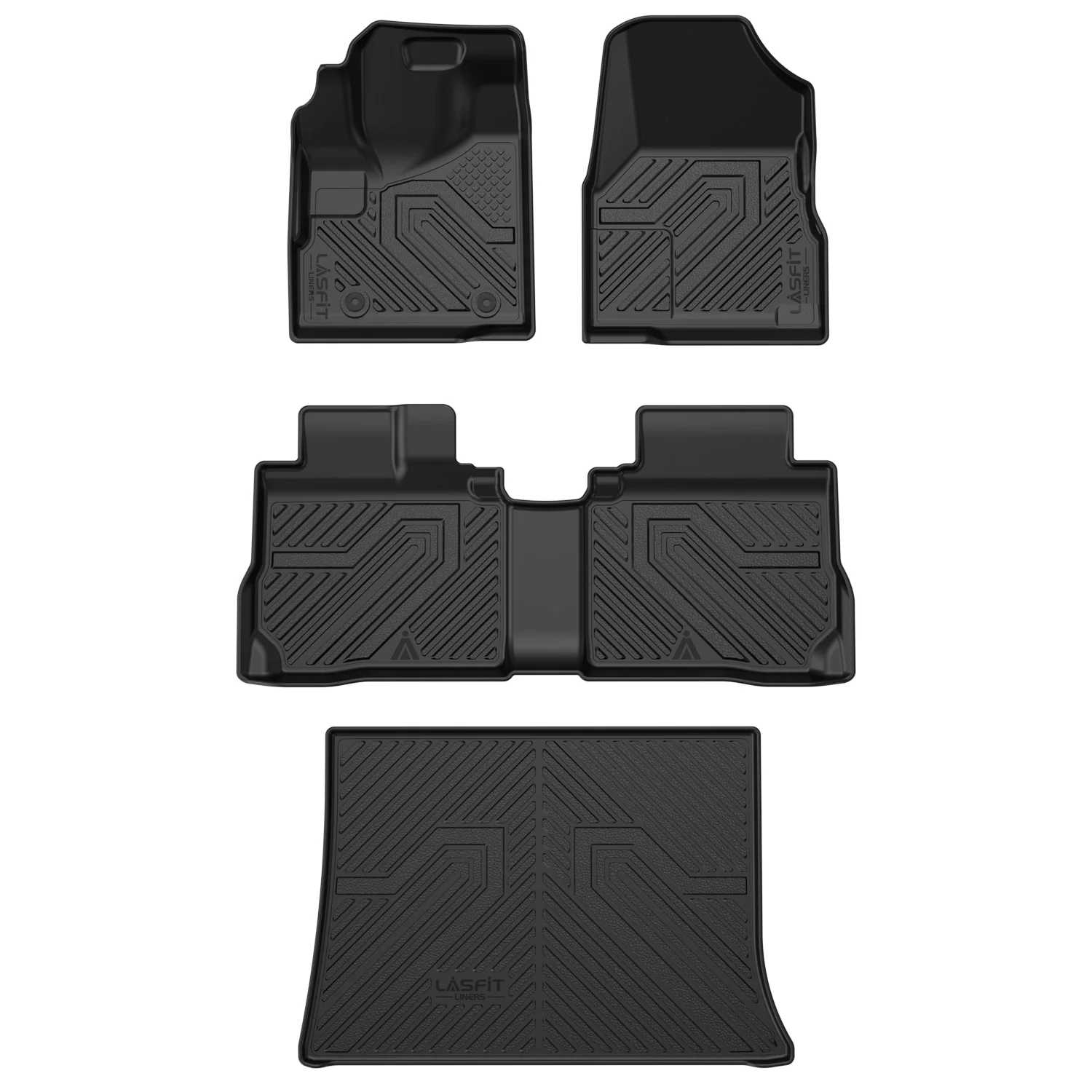 Fit for 2012-2017 GMC Terrain Floor Mats & Cargo Mat, Only Fit Second Row Seats Sliding Backwards - Dynamic Auto LLC