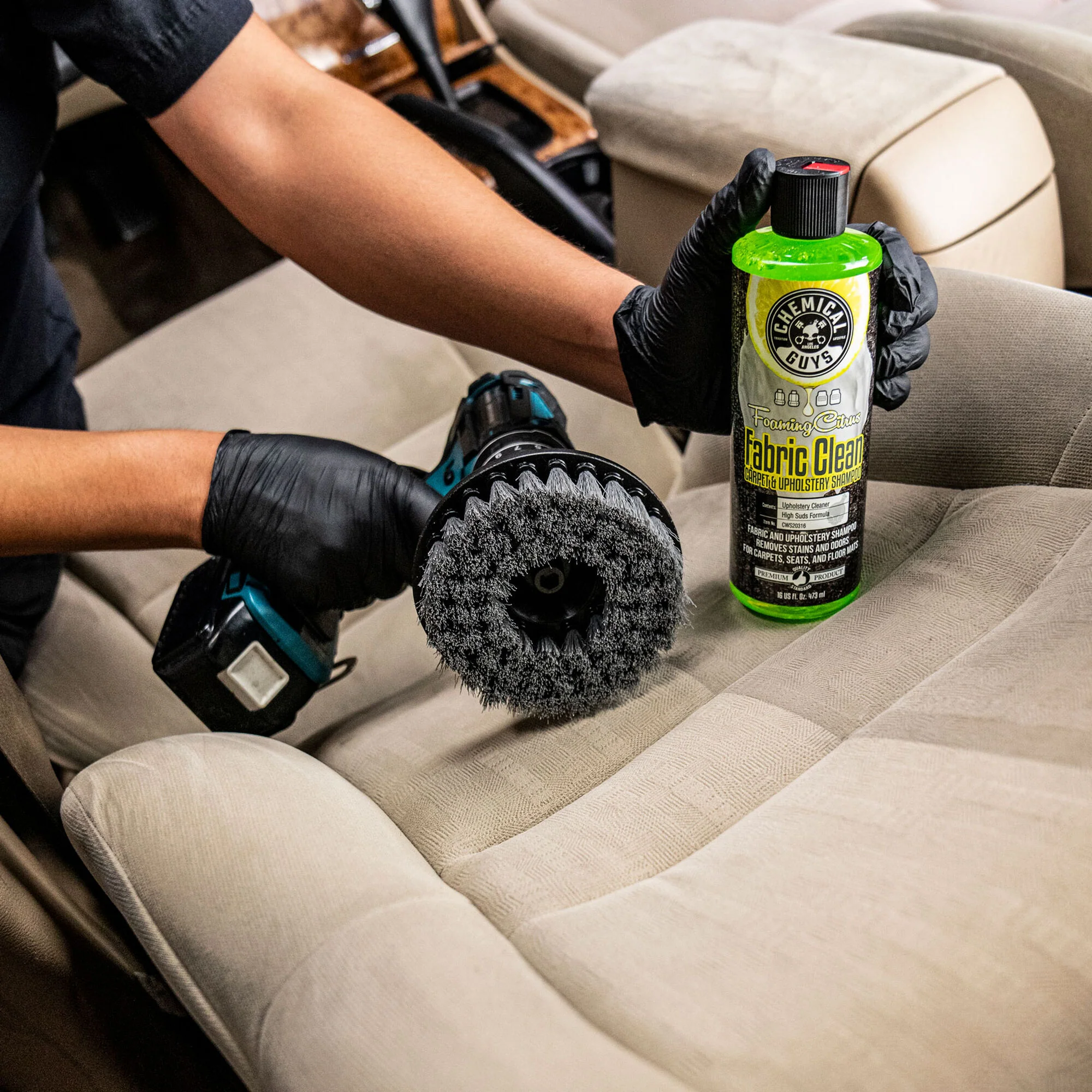 Chemical Guys Spinner Multi-Surface Drill Brush, Light Duty - Dynamic Auto LLC