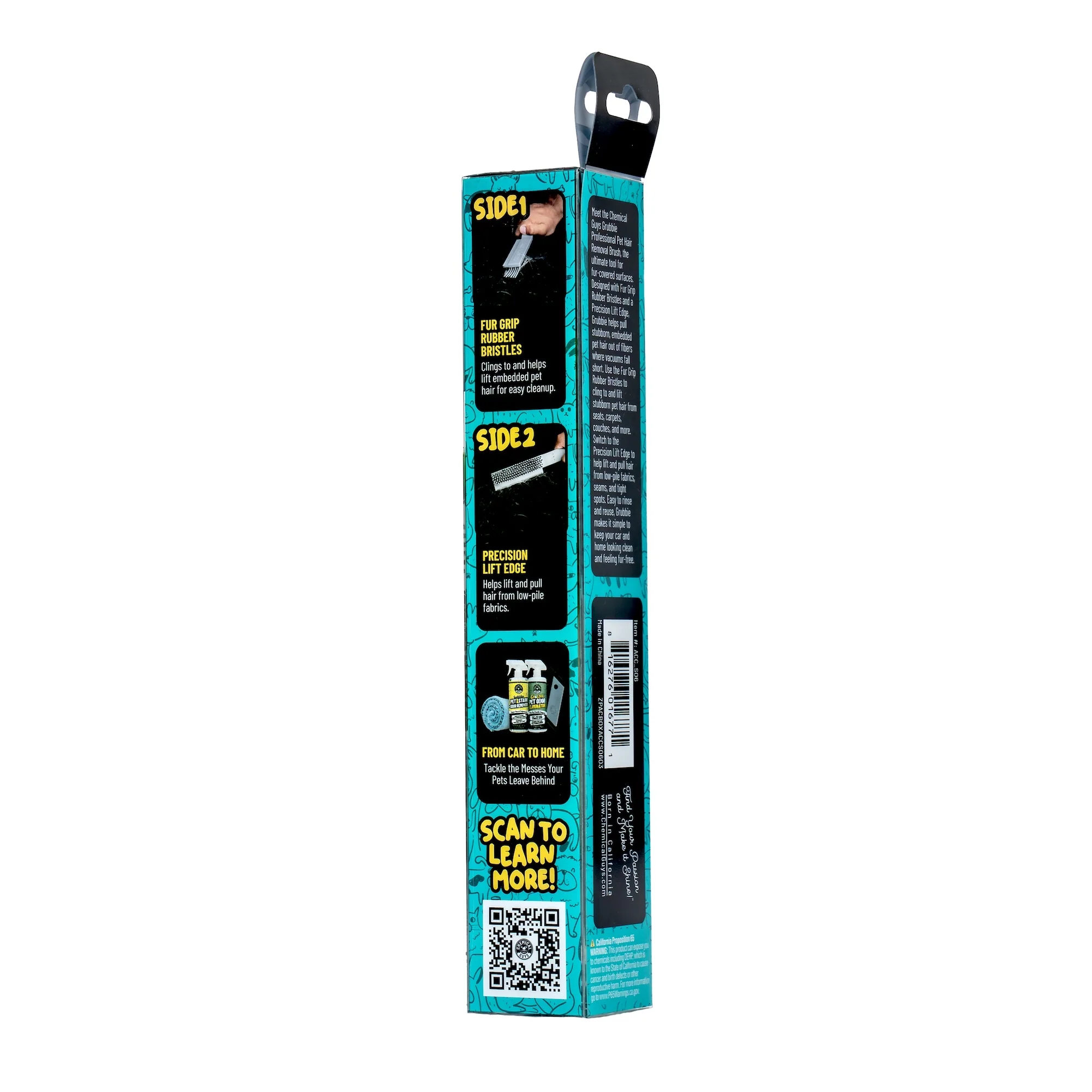 Grubbie Professional Grade Pet Hair Removal Brush - Dynamic Auto LLC