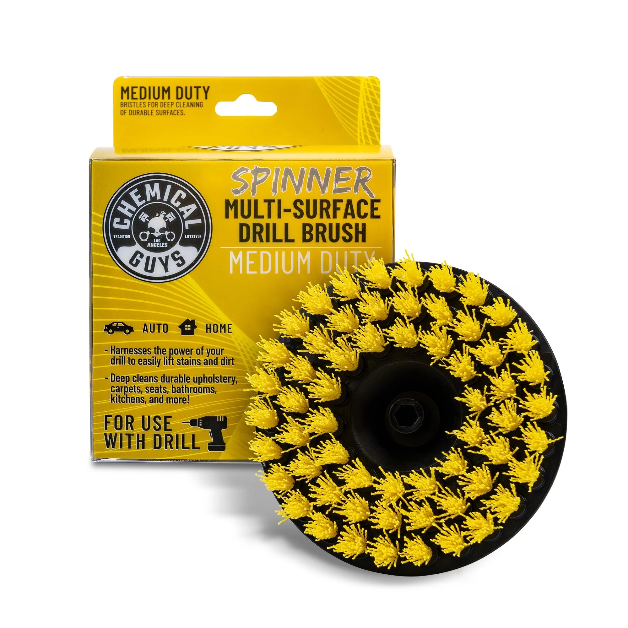 Chemical Guys Spinner Carpet Drill Brush, Medium Duty - Dynamic Auto LLC