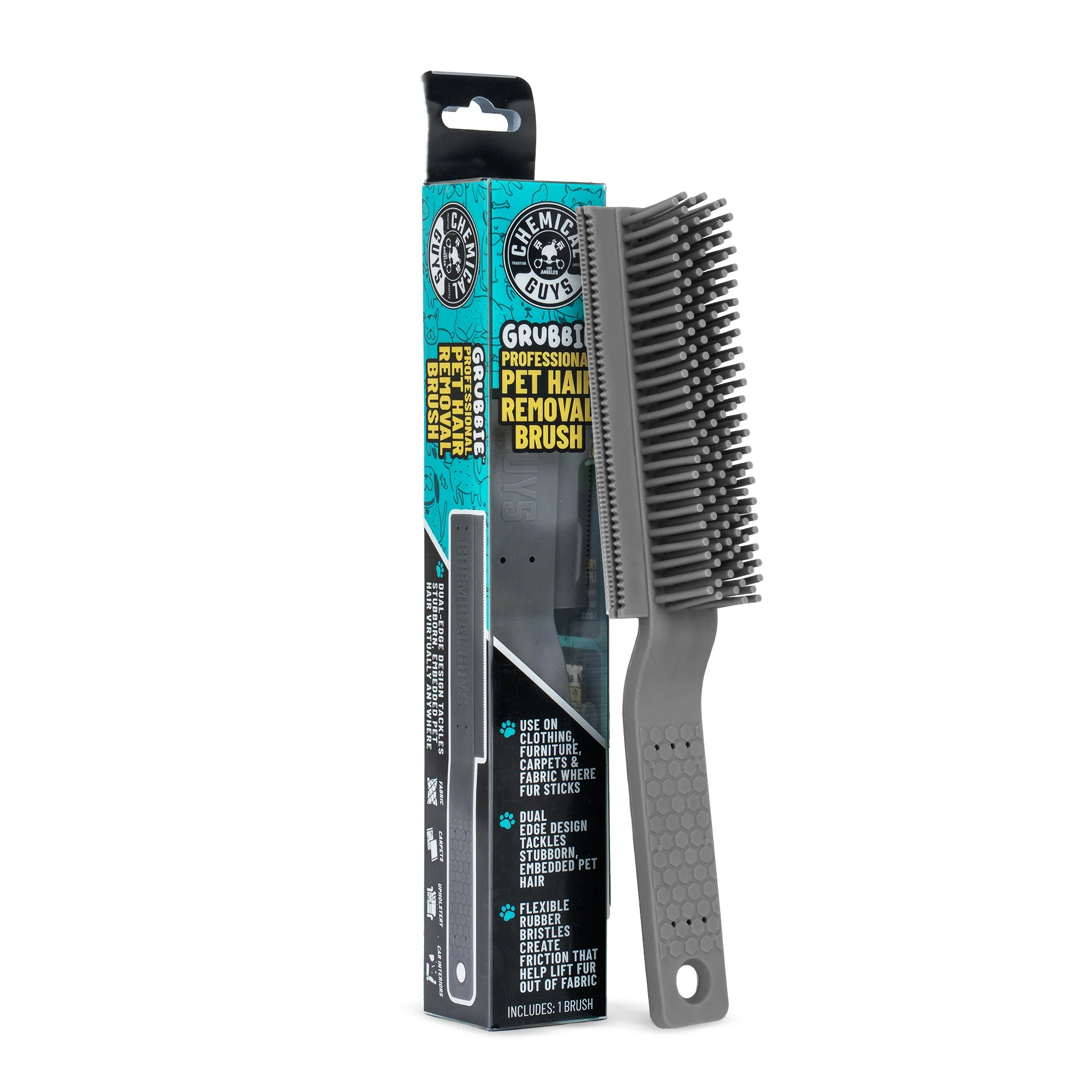 Grubbie Professional Grade Pet Hair Removal Brush - Dynamic Auto LLC