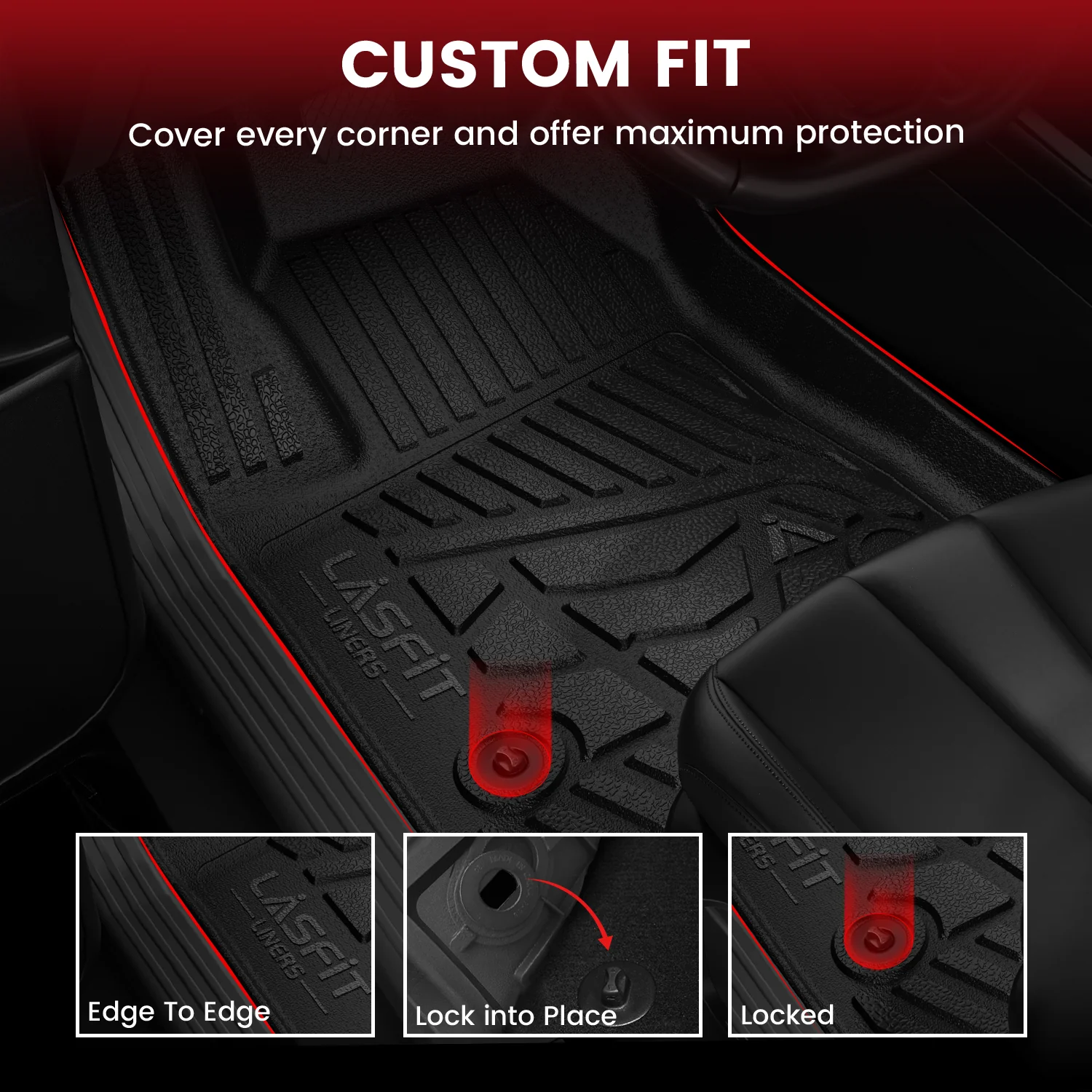 Fit for 2023-2026 GMC Canyon Floor Mats, Fit Carpet Floor Only - Dynamic Auto LLC