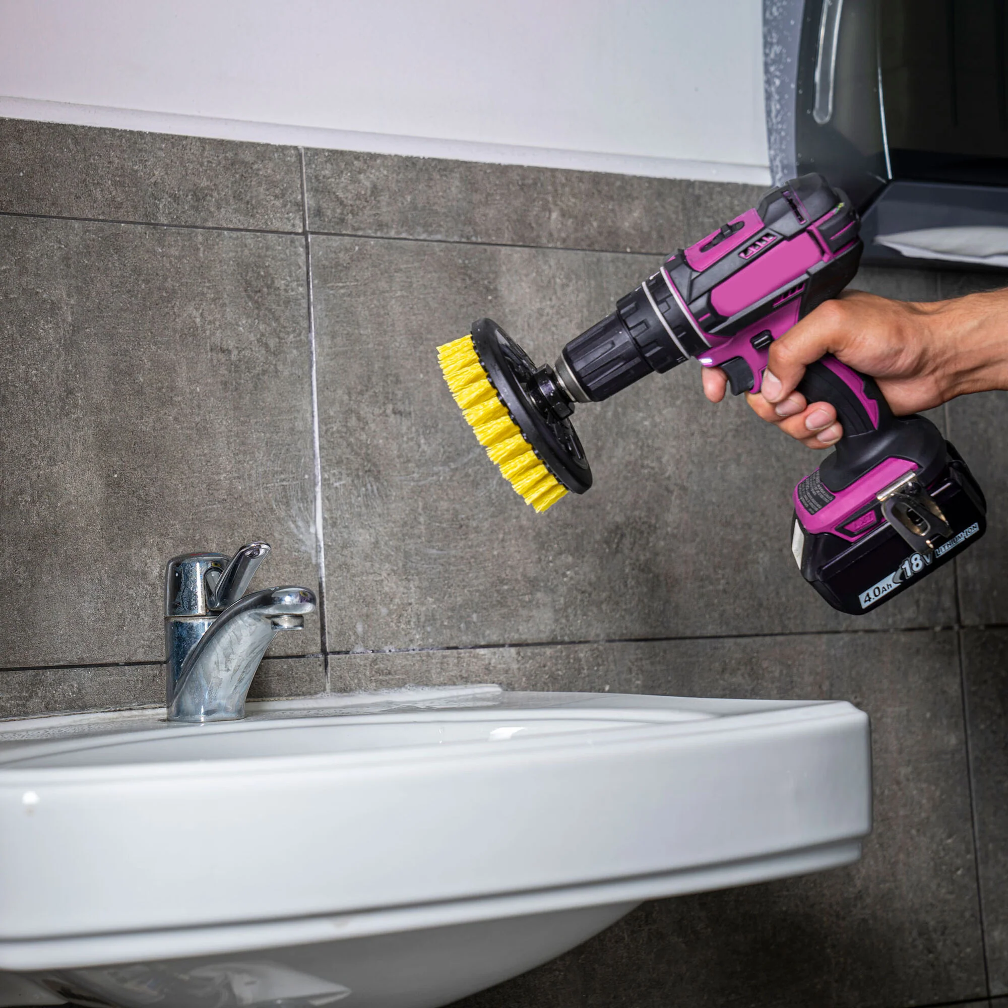 Chemical Guys Spinner Carpet Drill Brush, Medium Duty - Dynamic Auto LLC