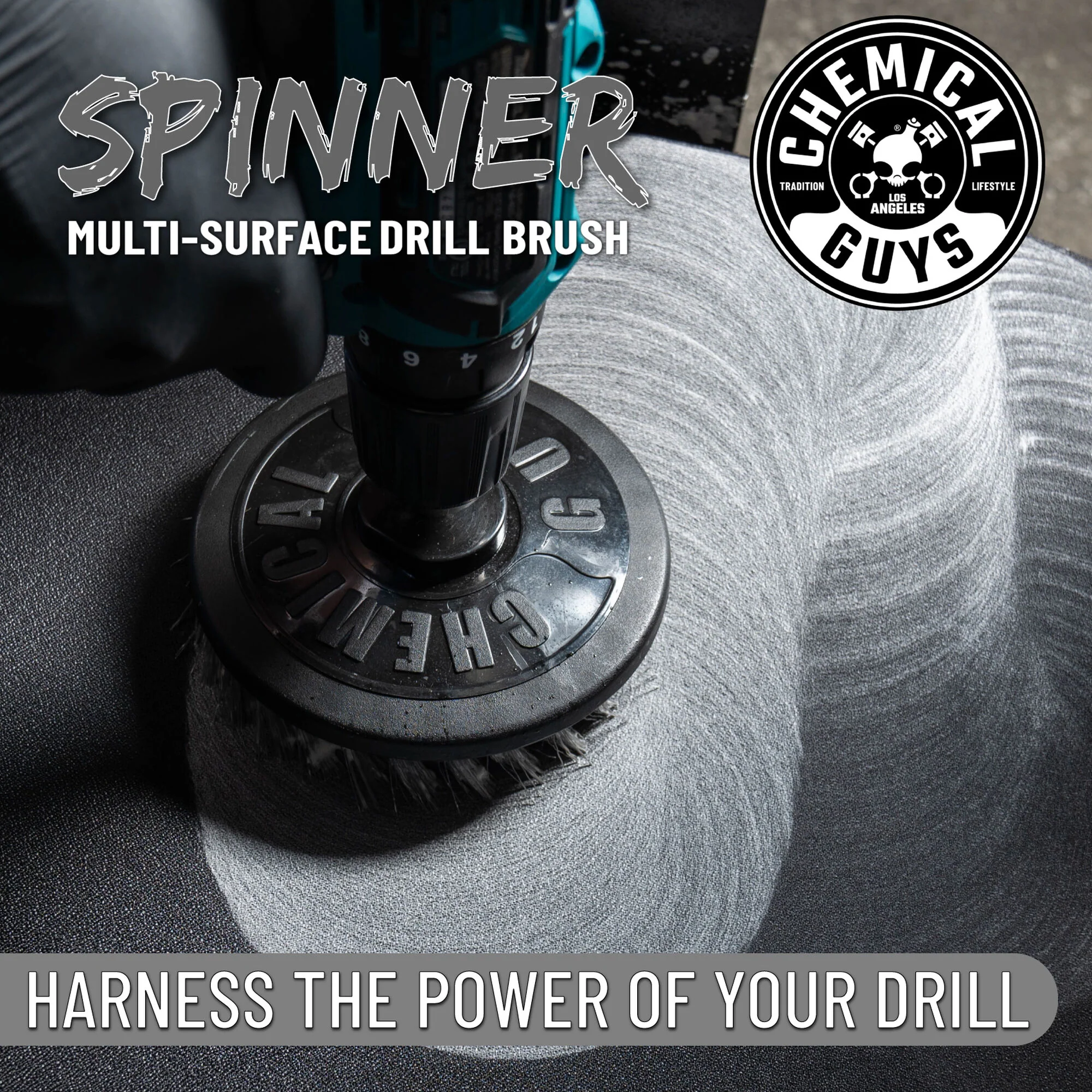 Chemical Guys Spinner Multi-Surface Drill Brush, Light Duty - Dynamic Auto LLC