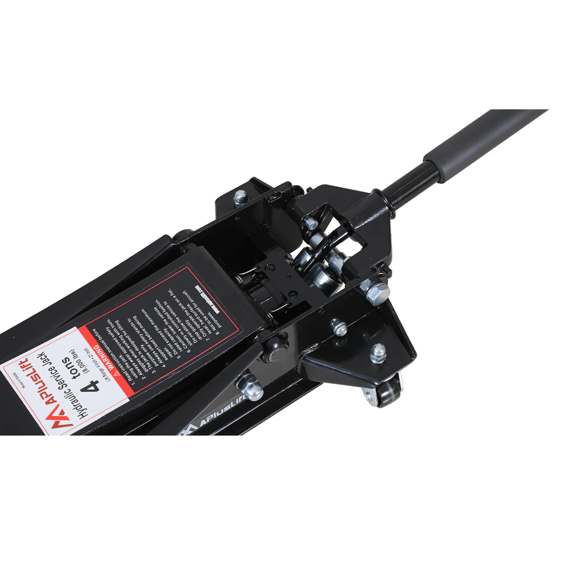 APlus FE400B 4 Ton Lower profile Steel Racing Floor Jack with Dual Pistons Quick Lift Pump for Sport Utility Vehicle, Lifting Range 3-15/16